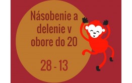 Násobenie a delenie prirodzených čísiel v obore do 20