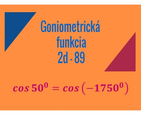 Goniometricke funkcie