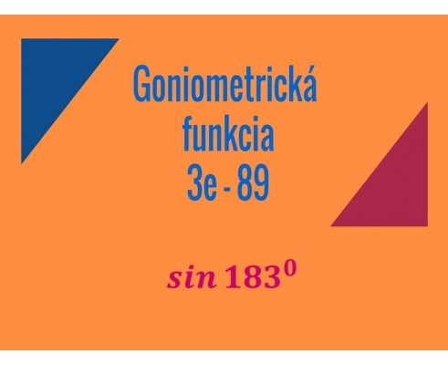 Goniometricke funkcie