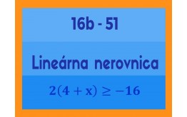 Lineárna nerovnica