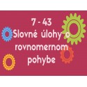 Slovné úlohy o rovnomernom pohybe