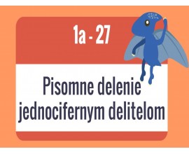 Pisomne delenie jednocifernym delitelom