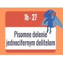 Pisomne delenie jednocifernym delitelom