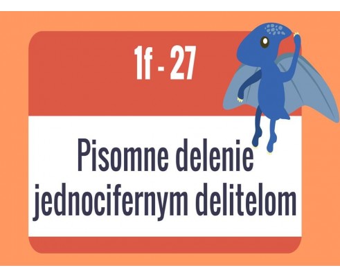 Pisomne delenie jednocifernym delitelom