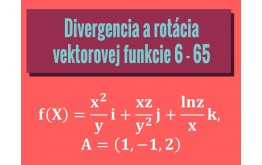 Divergencia a rotácia vektorovej funkcie