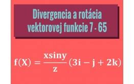 Divergencia a rotácia vektorovej funkcie