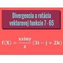 Divergencia a rotácia vektorovej funkcie