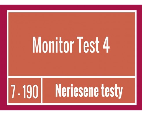 Monitor -Test 4 Neriešené testy