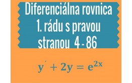 Diferenciálna rovnica 1. rádu s pravou stranou 