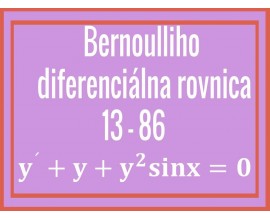 Diferenciálna rovnica 1. rádu s pravou stranou 