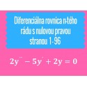 Diferenciálna rovnica n-tého rádu s nulovu pravou stranou