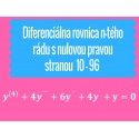 Diferenciálna rovnica n-tého rádu s nulovu pravou stranou