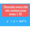 Diferenciálna rovnica n-tého rádu s nenulovu pravou stranou