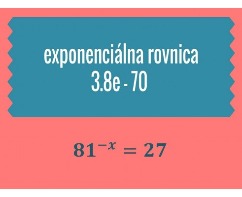 Exponenciálne rovnice