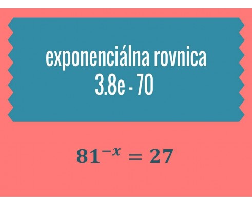 Exponenciálne rovnice