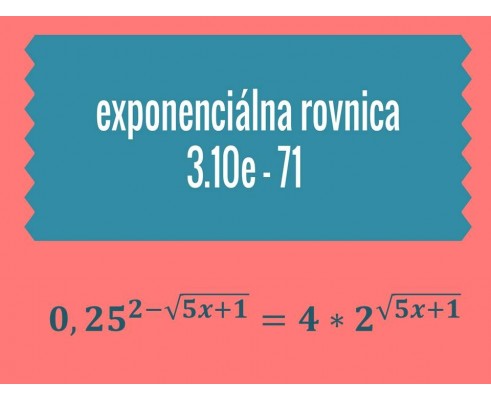 Exponenciálne rovnice