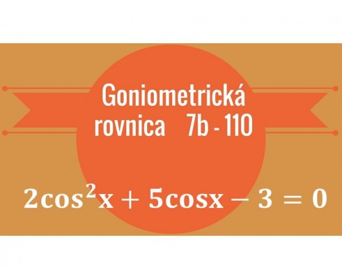 Goniometricke rovnice