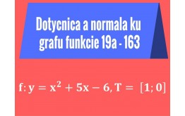 Dotyčnica a normála ku grafu funkcie