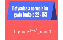 Dotyčnica a normála ku grafu funkcie