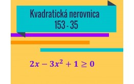Kvadratická nerovnica