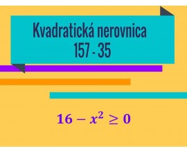 Kvadratická nerovnica