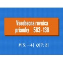 Všeobecná rovnica priamky