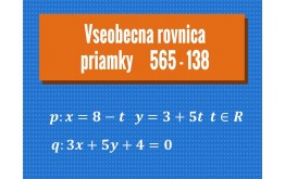 Všeobecná rovnica priamky