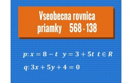 Všeobecná rovnica priamky