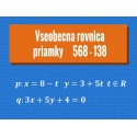 Všeobecná rovnica priamky