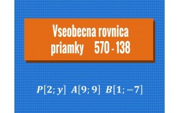 Všeobecná rovnica priamky