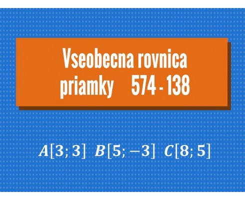 Všeobecná rovnica priamky
