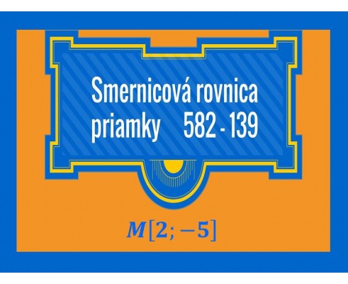 Smernicová rovnica priamky