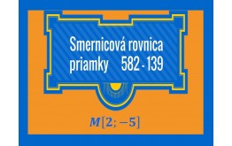 Smernicová rovnica priamky