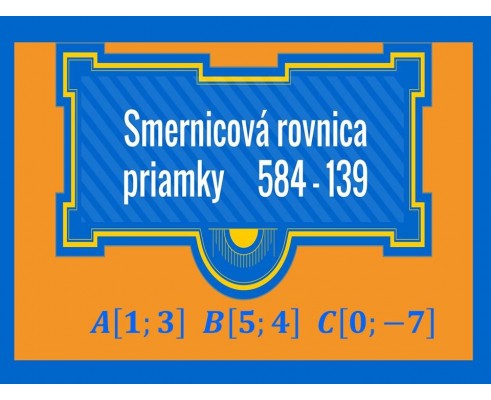 Smernicova rovnica priamky
