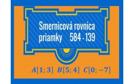 Smernicova rovnica priamky