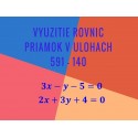 Využitie rovníc priamok v úlohách
