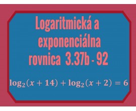 Logaritmické a exponenciálne rovnice